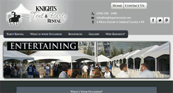 Desktop Screenshot of knightspartyrental.com