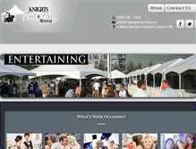 Tablet Screenshot of knightspartyrental.com
